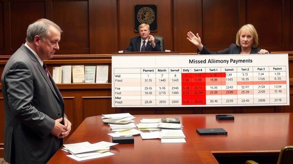 alimony payment violations issues