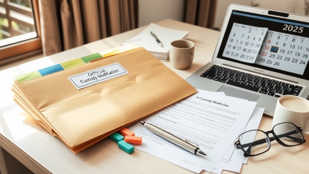 amending custody arrangements legally