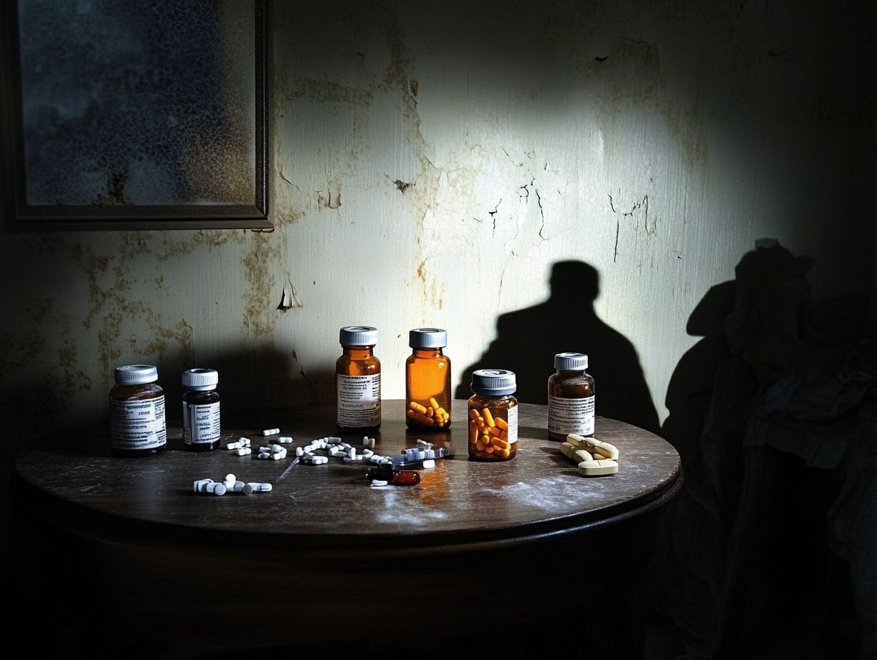 An illustration depicting the impact of the opioid epidemic on public health