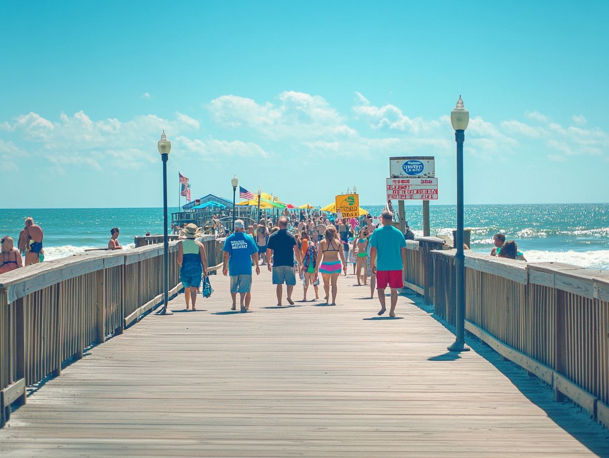 Graph depicting the current crime rates in Myrtle Beach