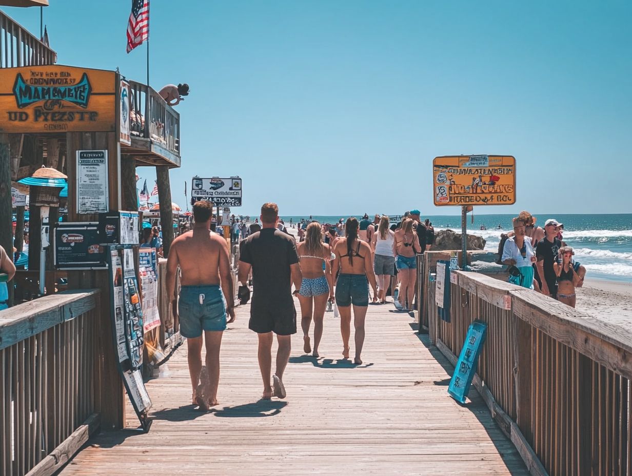 Safe walking areas in Myrtle Beach