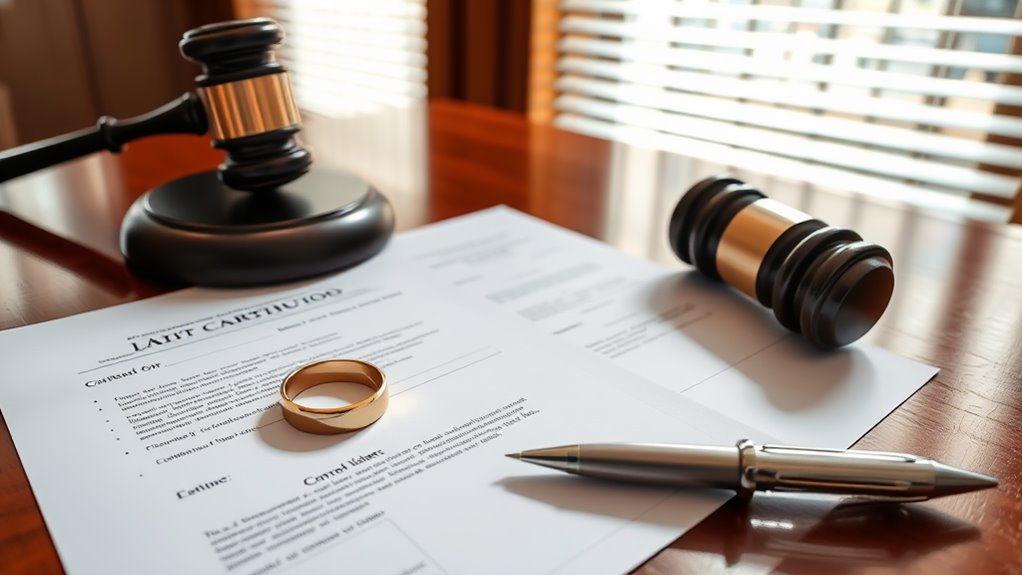 submitting custody documents legally